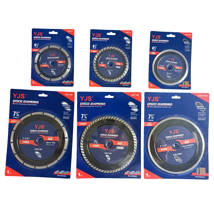 115mm 180mm segment continous turbo Diamond saw blade for angle grinder