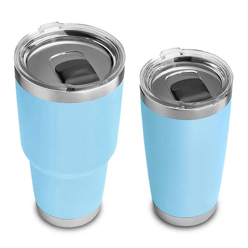 Custom Logo 20oz 30oz YEtys Termos Double Wall Vacuum Insulated Stainless Steel Travel Coffee Mug Powder Coated Coating Tumbler