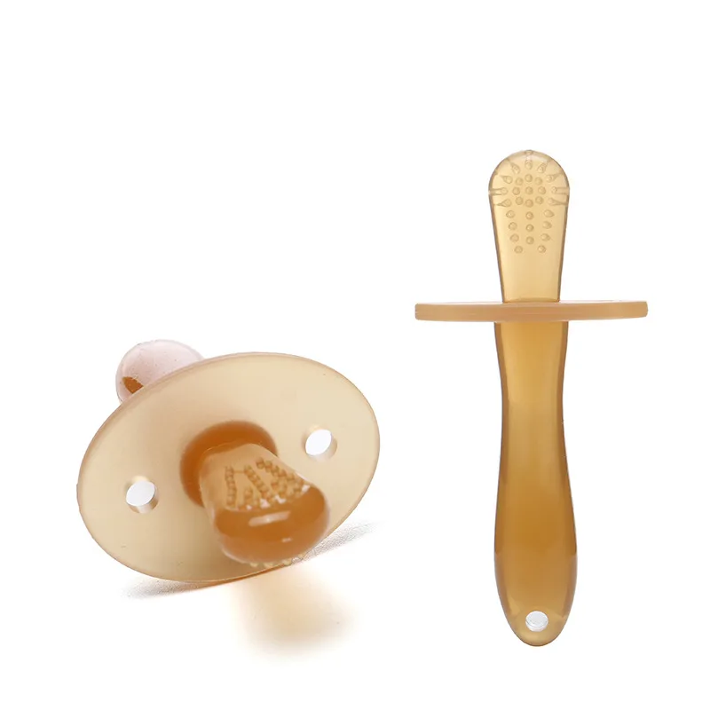 Baby Chew Toy Long Tube Teether Toy Infants Baby Safety Teething Stick Food Grade Silicone Chewing Biting Toy