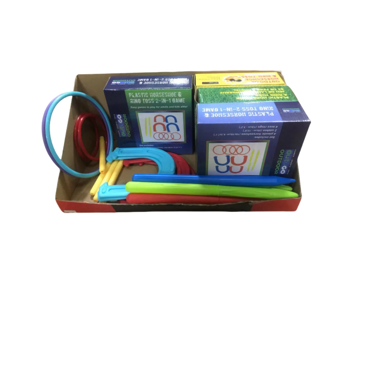 kids garden toys target toss plastic horse shoes ring toss game