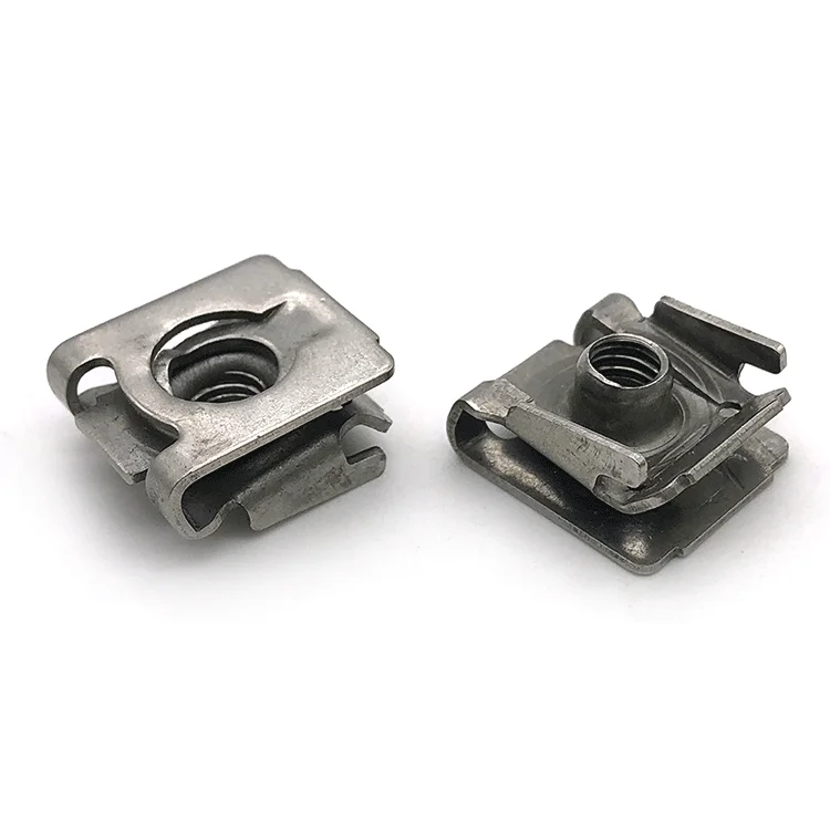 Customized Oem Odm Non-standard Fasteners M4 M5 M6 M8 Stainless Steel Metal Motor Motorcycle Car U U-type Clip Nuts  