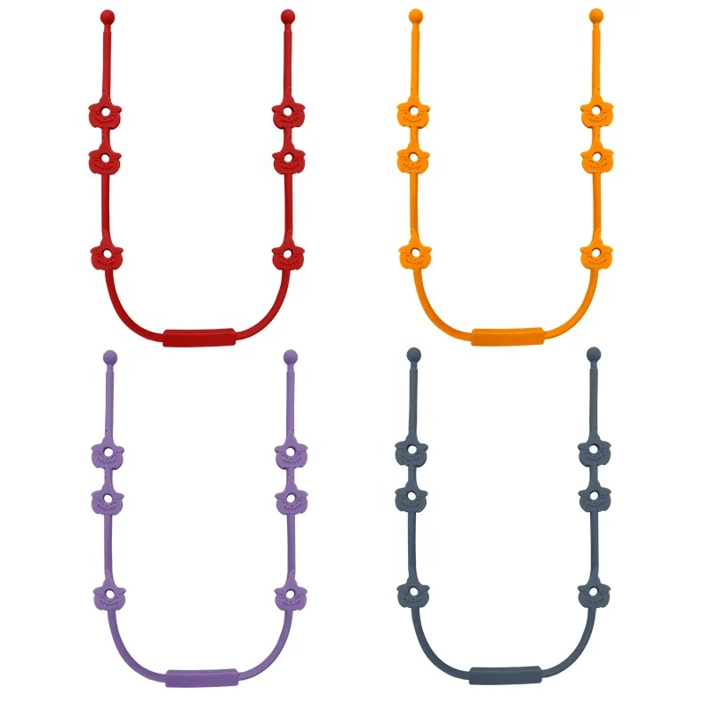 New Arrivals Pumpkin Shape Anti Lost Chewing Toy Baby Teethers Dummy Clip Silicone Baby Pacifier Chain Holder