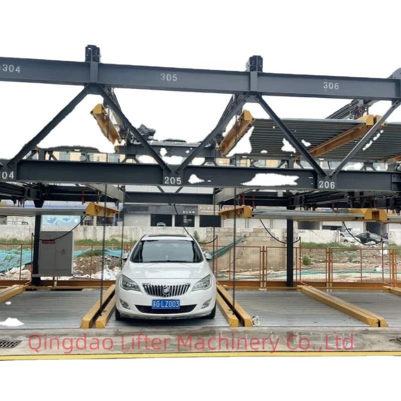 Two Levels Mechanical puzzle Car Parking garage moving  system