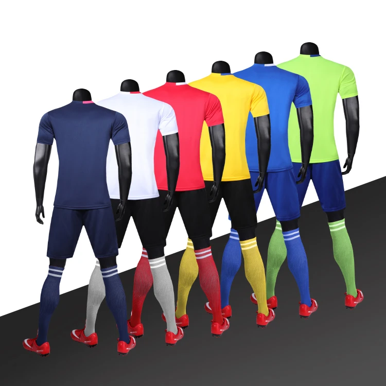 Wholesale Sublimation Custom Logo Football Jerseys Boys Soccer Clothes Sets Men Soccer Training Suit