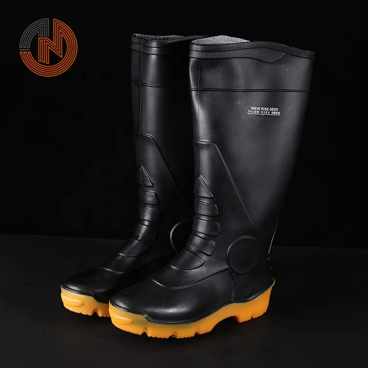 Wholesale Industrial Unisex Men Women Work Safety Shoes Gumboots Rubber Rain Boots