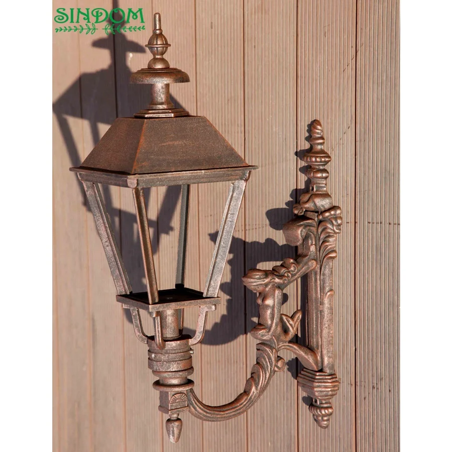 Antique Exterior Wall Light Outdoor Hotel Metal Wall Mounted Lamp