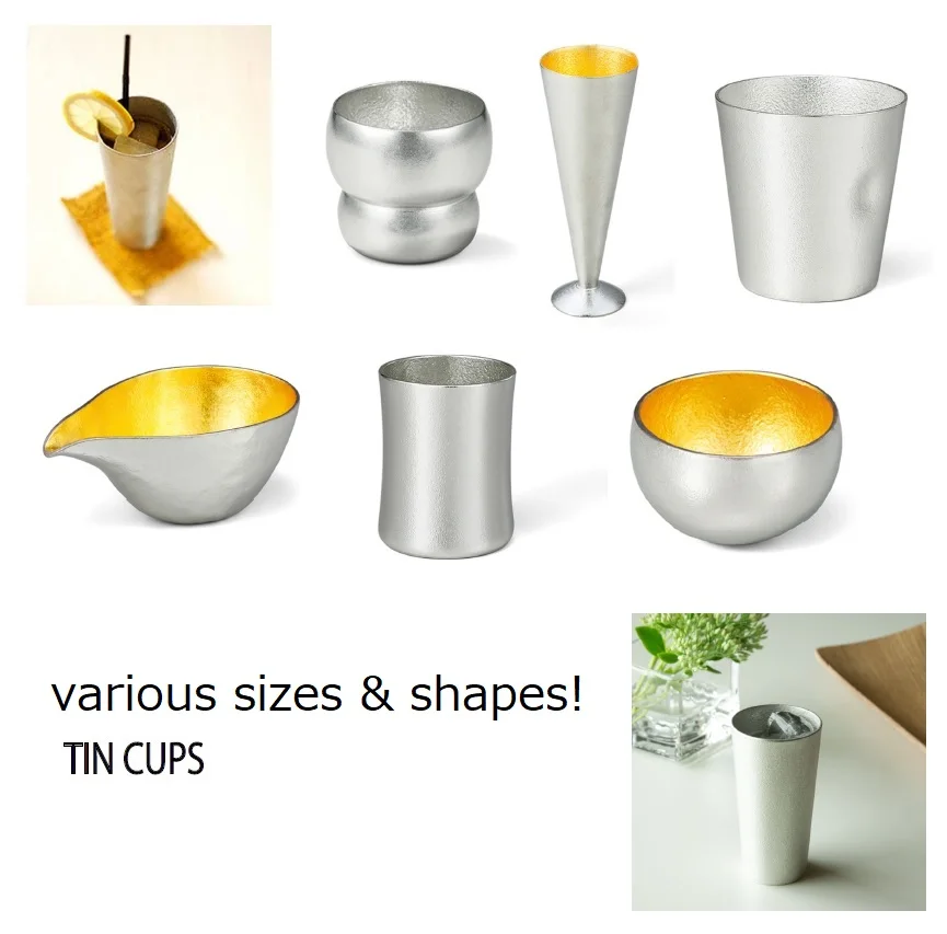 Popular high quality sake pure copper cup with Japanese style