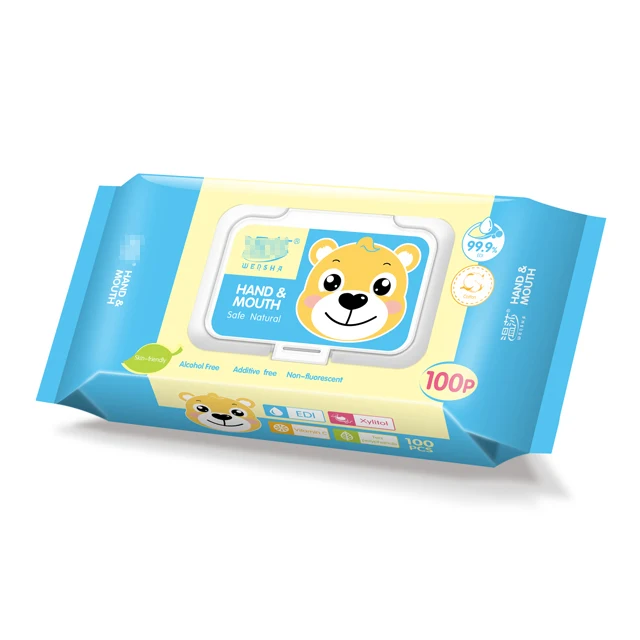 Free Samples Soft Cotton Biodegradable Baby Care Wipes Newborn Baby Wipes