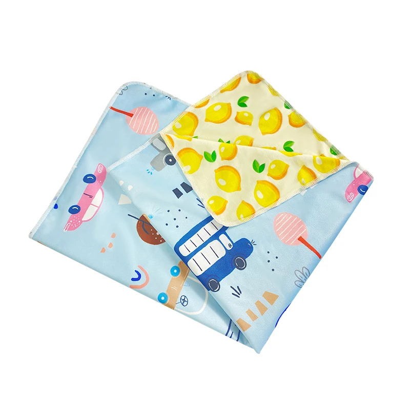 baby changing mat front and back different customized print color washable waterproof portable baby changing pad