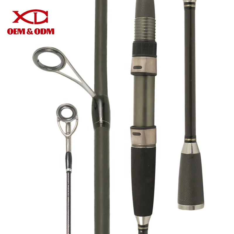 XDL OEM 1.8m 2.1m 2.4m MH 2 sections 30T+40T carbon blank durable bait fishing rods lure spinning rod