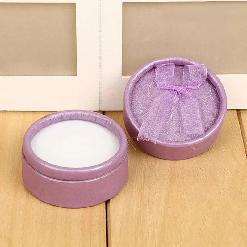 Hot sale Custom Round Ring Earring Gift Cardboard Packaging Jewelry Box