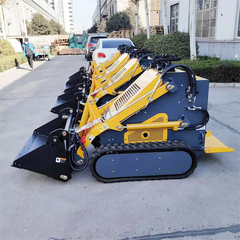 Factory Construction Diesel Skid Steer Loader mini skid steer track loader Front End Loader for sale