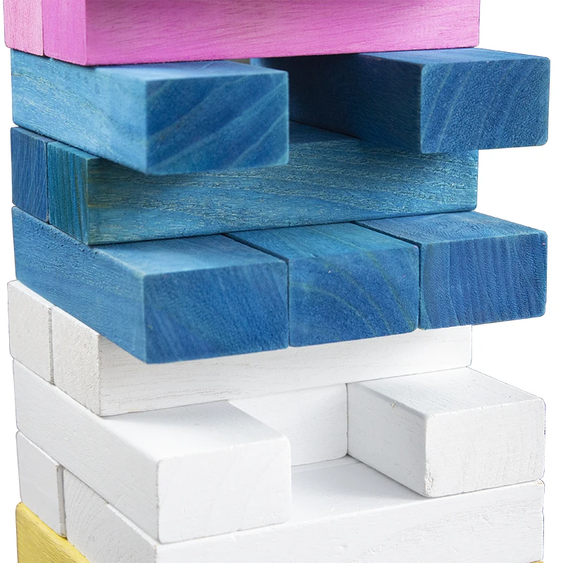 Outdoor Jumbo Wood Stacking Lawn Yard Game Paulownia Tumbling Tower Games