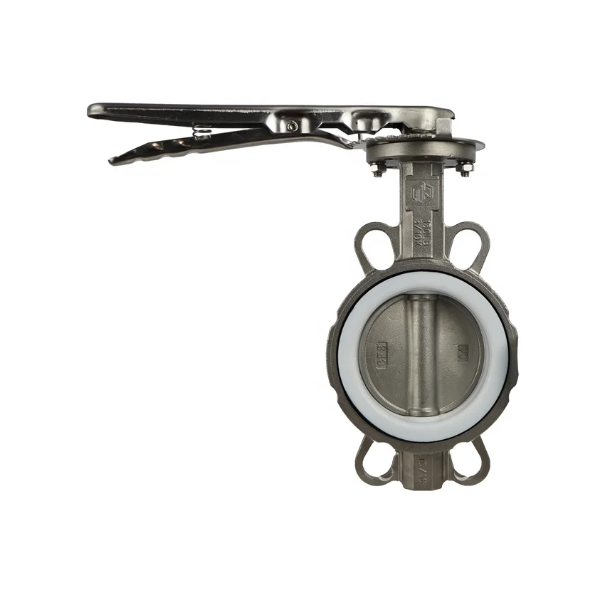 Taike Valve PN10 PN16 EPDM Rubber Seat Cast Iron Ductile Iron Handle Double Flange Type Butterfly Valve