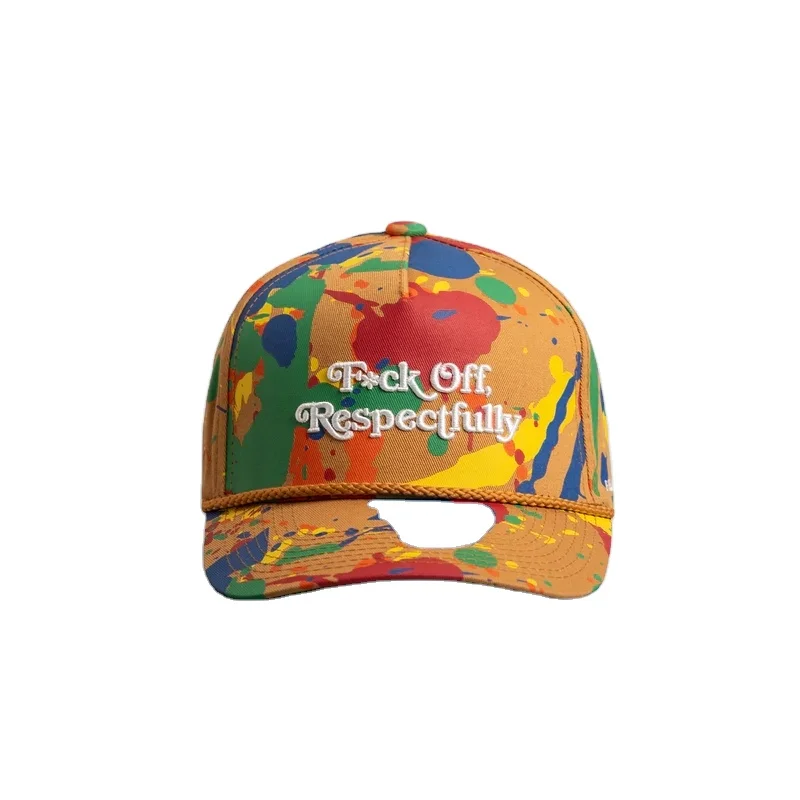 Custom Digital Printing Embroidered Outdoor Travel Hiking Women 6 Panel Hat Adjustable Style Mens Structure Baseball Cap