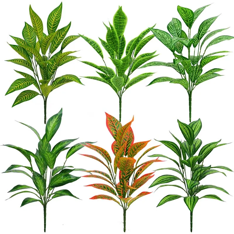 Искусственные растения, зеленые растения, горшечная перегородка, украшение пола, Цветочная ручка, комплект