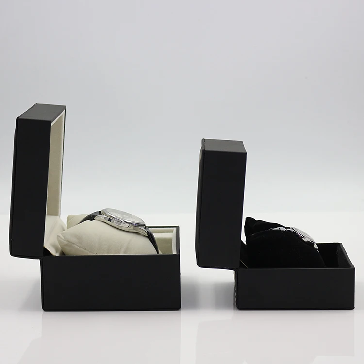 China Supplier Eco PU Leather Pillow Wrist Watch Box Cheap Watch Case