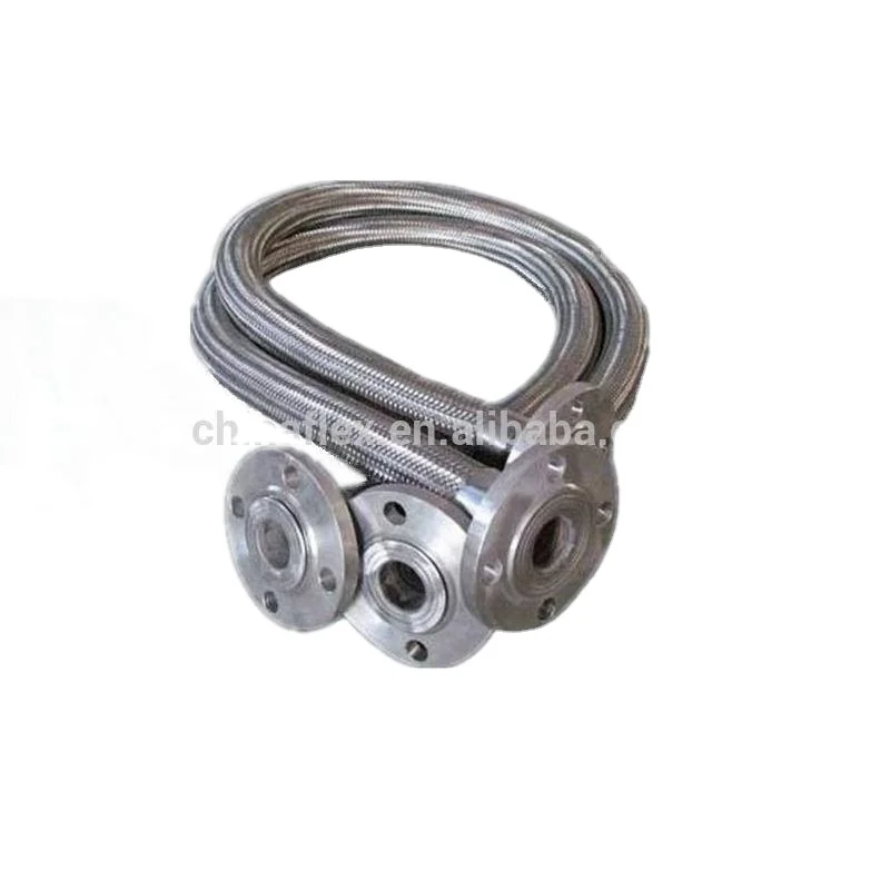 High Temperature High Pressure Explosion-proof Stainless Steel Wire Braided Pipe Hose Flexible Metal Hose