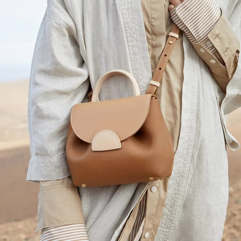 Sac A Main Femme Designer Bag Polene Hand Bag Women Handbags Luxury GENUINE LEATHER Casual Designer Dumpling Shoulder Bag