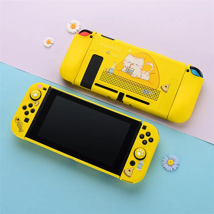  Цветной защитный чехол для Nintendo Switch мягкий силиконовый тонкий
