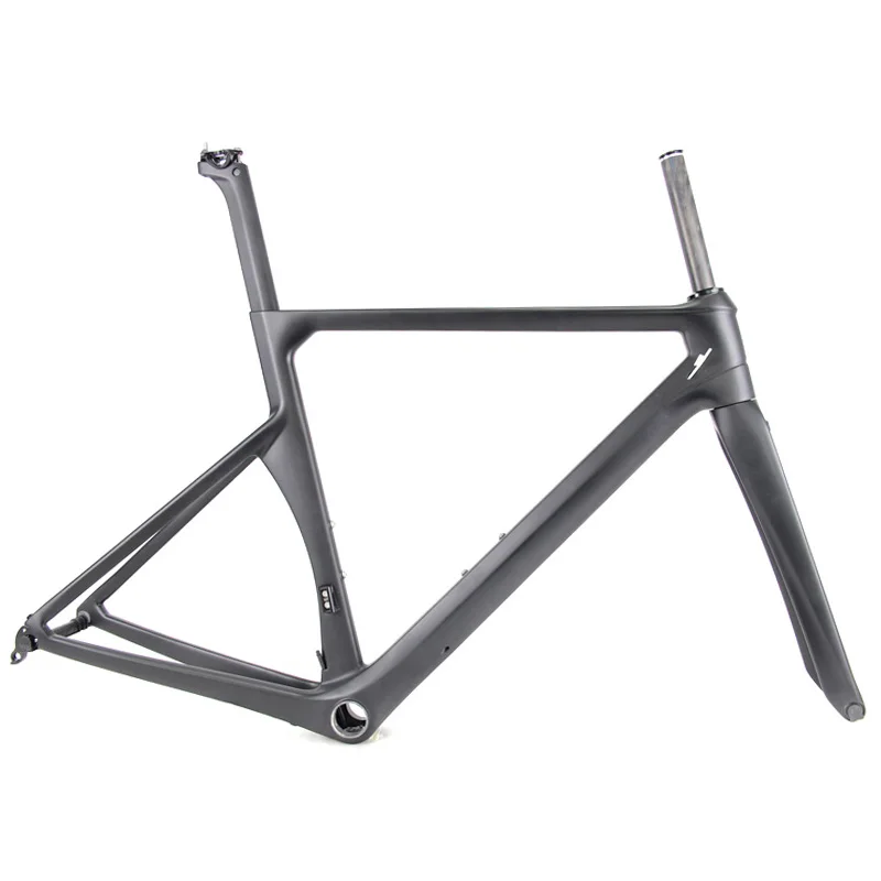 Lightcarbon New Road bike With Direct Mount Brakes frame + fork  cheap 700c Aero road cycle carbon fiber frame