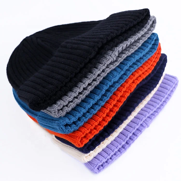 Qianzun Winter Hot Selling y2k Beanie Custom Logo Acrylic Knit Jacquard Beanie Hat Wholesale