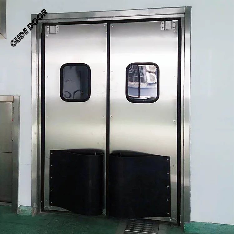 Factory Price Convenient and Clean Anti-Collision Door Aluminum Free Push and Pull Opening Method for Supermarket Use