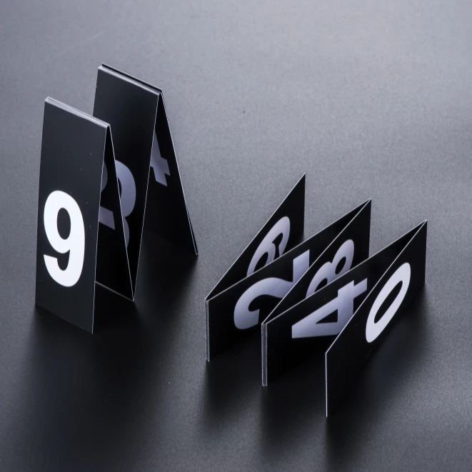 Supermarket Price Sign Ticket Board for Retail Shop Display with Flip Chart Numbers, Flip cent numbers