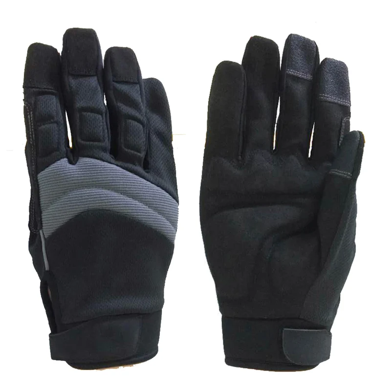 Customized Logo Anti-vibration  wholesale Anti-impact Padded Breathable  Mechanic working gloves