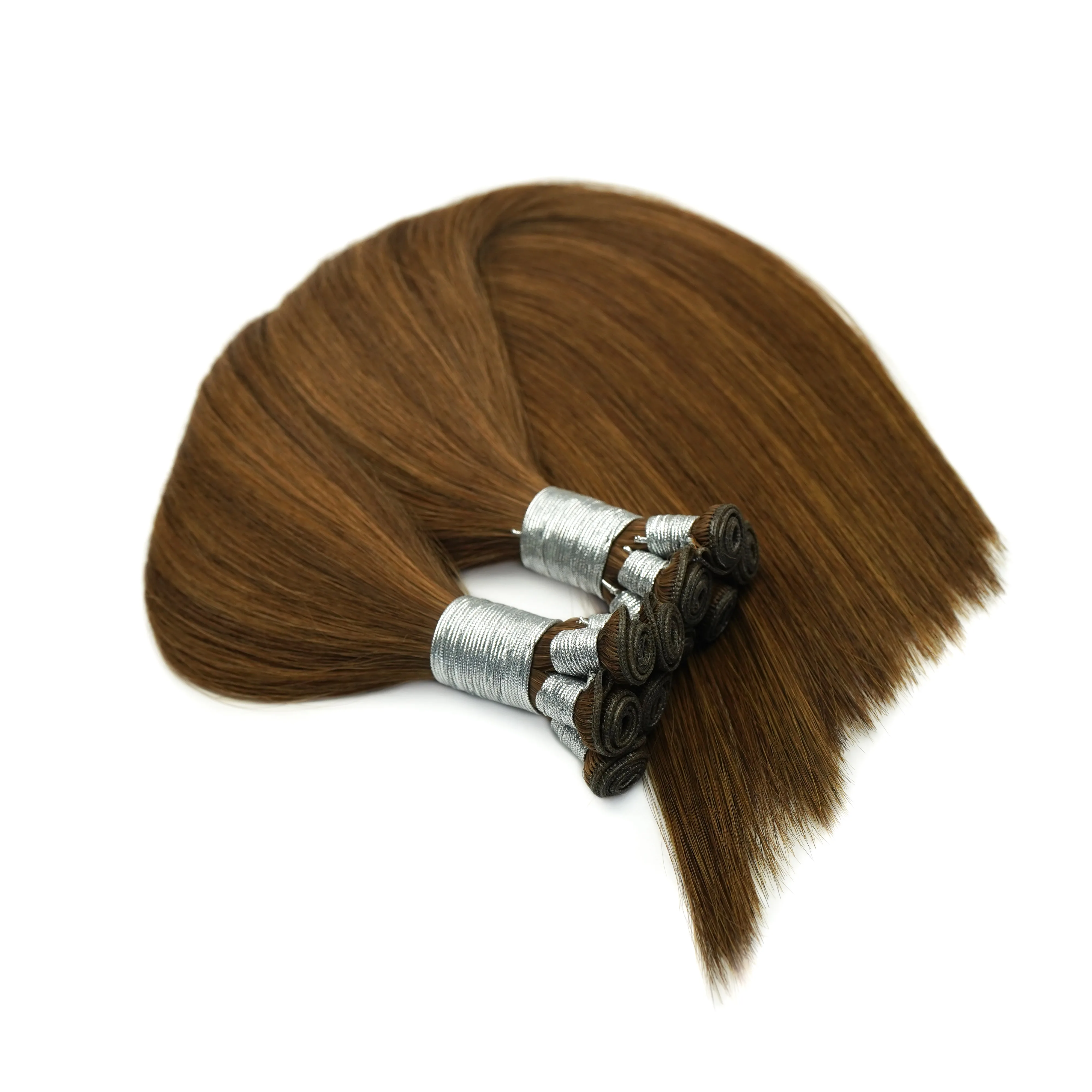 Factory wholesale price Hair 100% Remy Virgin Russian  Genius weft hair extension 12a grade Slavic hair stock hand tied weft 2.0