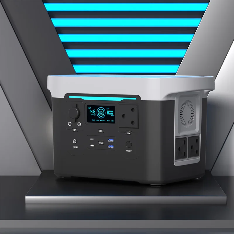 Outdoor Portable Power Station Solar Generator MPPT Controller Pure Sine Wave Lithium Ion EU Home Use Auto-Direct Solar Battery