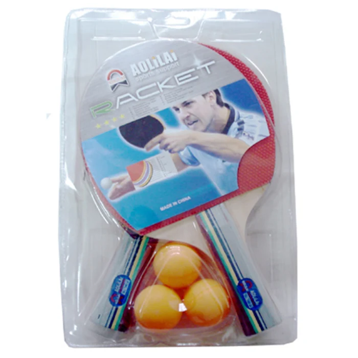 
inexpensive polar wood table tenns racket with 3pcs table tennis ball table tennis blade 