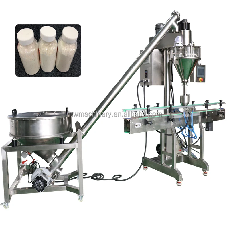Standardized Products Powder Sachet Auger Fillerbottle Filling Machine Full Automatic Powder Bottle Filling Machine