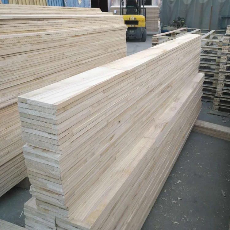 AA Grade Paulownia Finger Joint Lamination Edge Glued Panels Board Solid Wood Poplar Boards