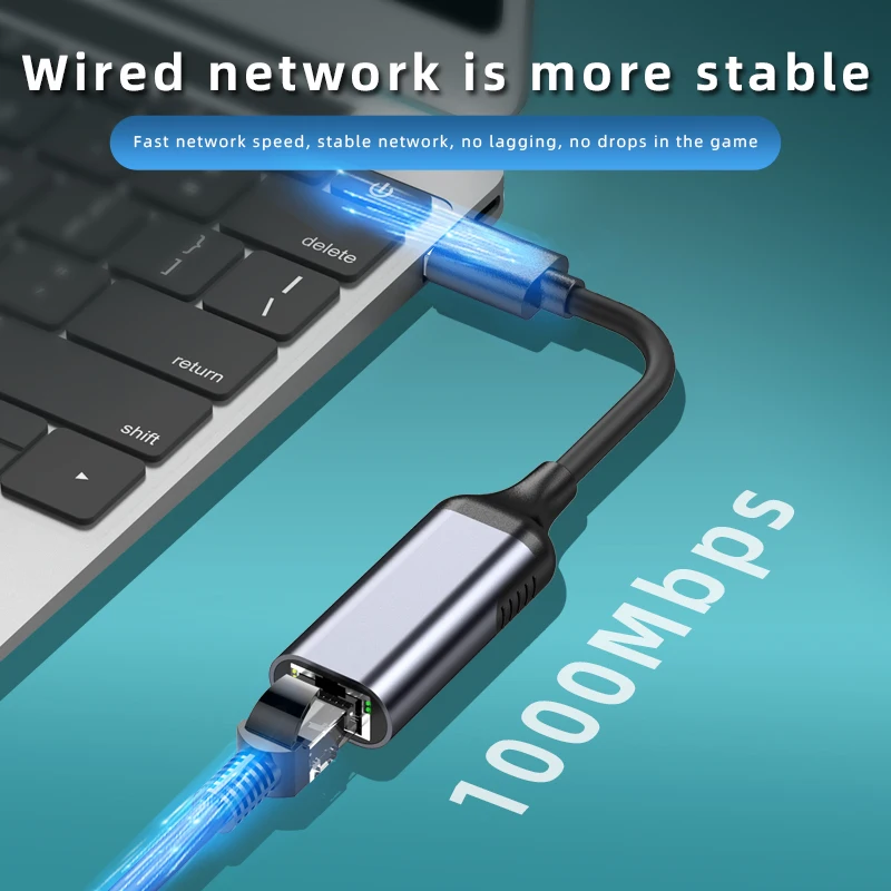 Usb-концентратор для зарядного устройства RJ45, 1000 м, USB-концентратор из алюминиевого сплава, BASIX, 1 порт, фабричная частная модель