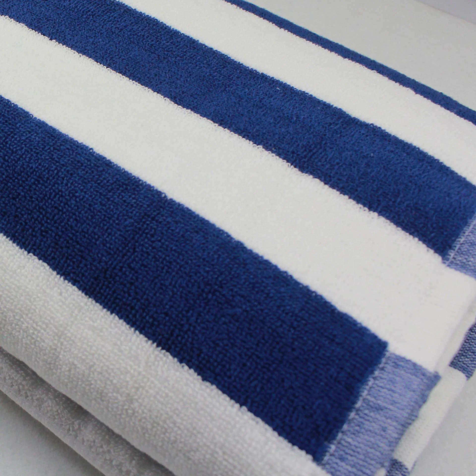 
Cotton luxury Blue And White Striped pool Towel Beach Towel 