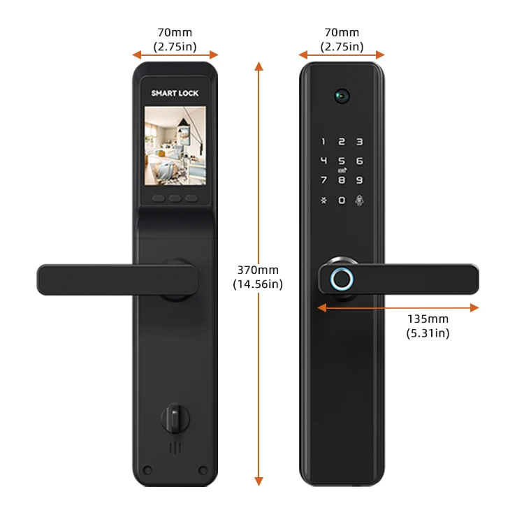 Volibel Smart Combination Electronic Fingerprint 1080 Hd Wifi Cameras Remote Fingerprint Lock with Camera