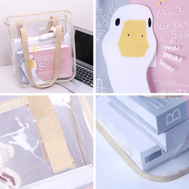 Tote Bag Waterproof Shopping Plastic Bags For Business Custom Pvc Handbag women shoulder bag