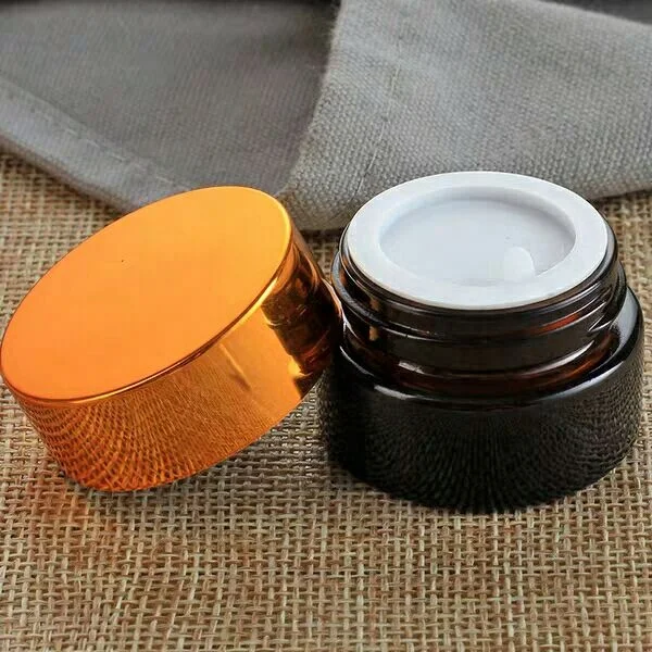 CE certificated Various Specifications Amber Glass Cream/Cosmetic Jar