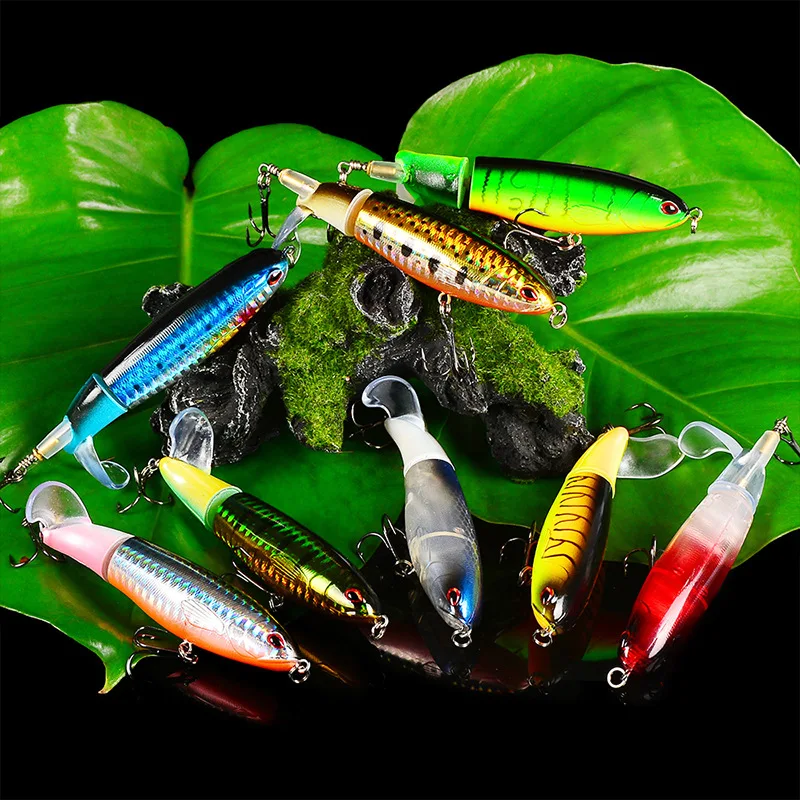 Isca Artificial New 10cm 13g 16g 14cm 35g Propeller Tractor Hard Bait Floating Pencil Lure 8colors