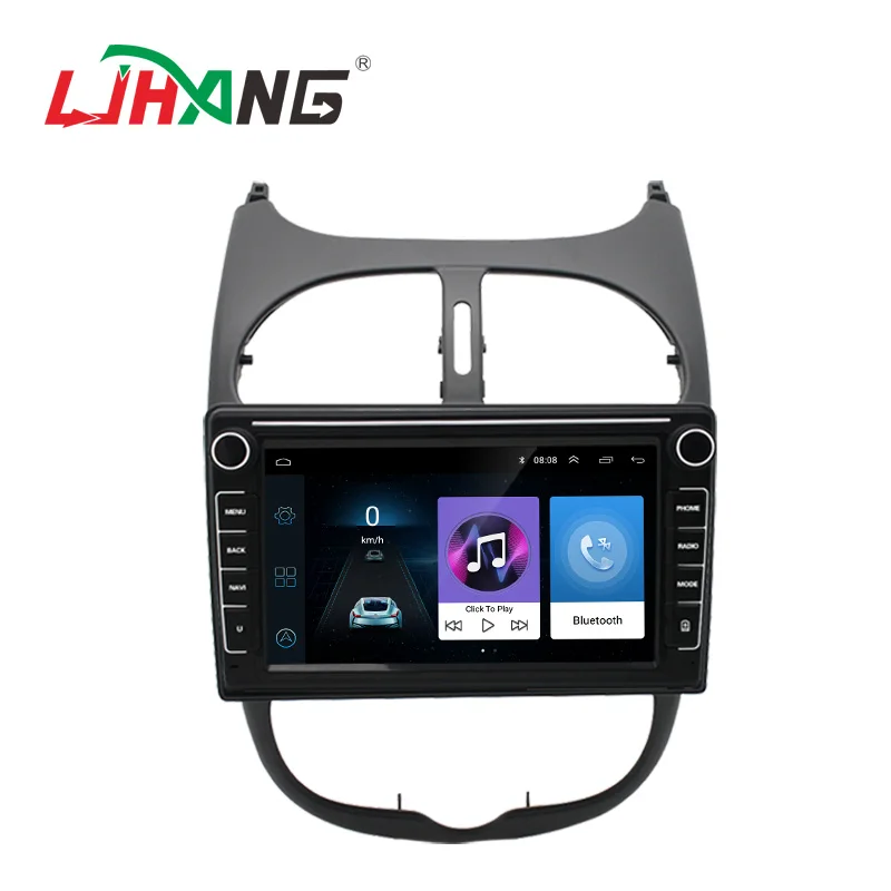 Автомобильный мультимедийный плеер для peugeot 206 2001-2008 Citroen C2 1 din android 13 2 + 32G 2013 2006