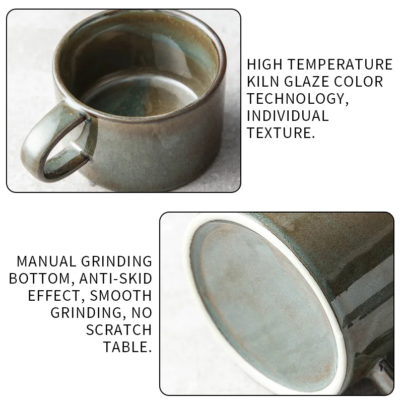 Японская керамическая кофейная чашка в стиле ретро, бокал для вина, чайная чашка, керамические чашки для воды, керамическая чашка для сакэ, чайная чашка, фарфоровые кружки для горячих и холодных напитков
