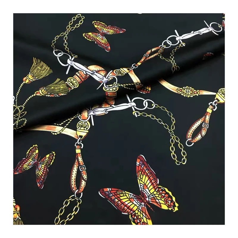 custom printed shiny velvet italy drape satin fabric satin pattern