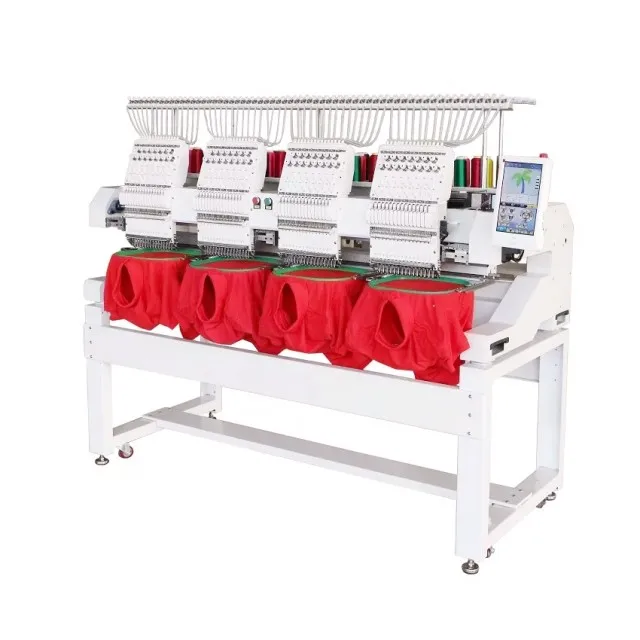 BC-1204 factory price 4 heads 12 needles Industrial hat flat Computerized embroidery machines
