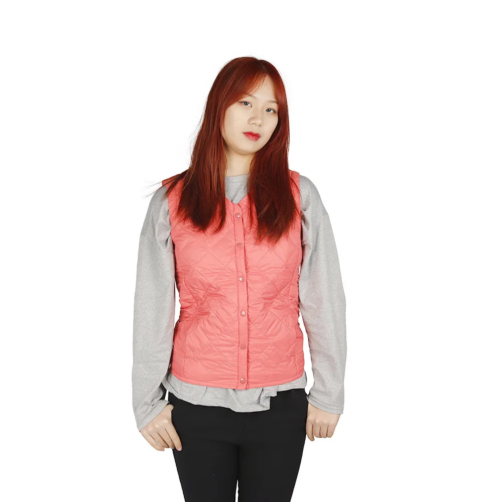 
Quality Assurance Customized light casual polyester fiber sleeveless down vest for women 