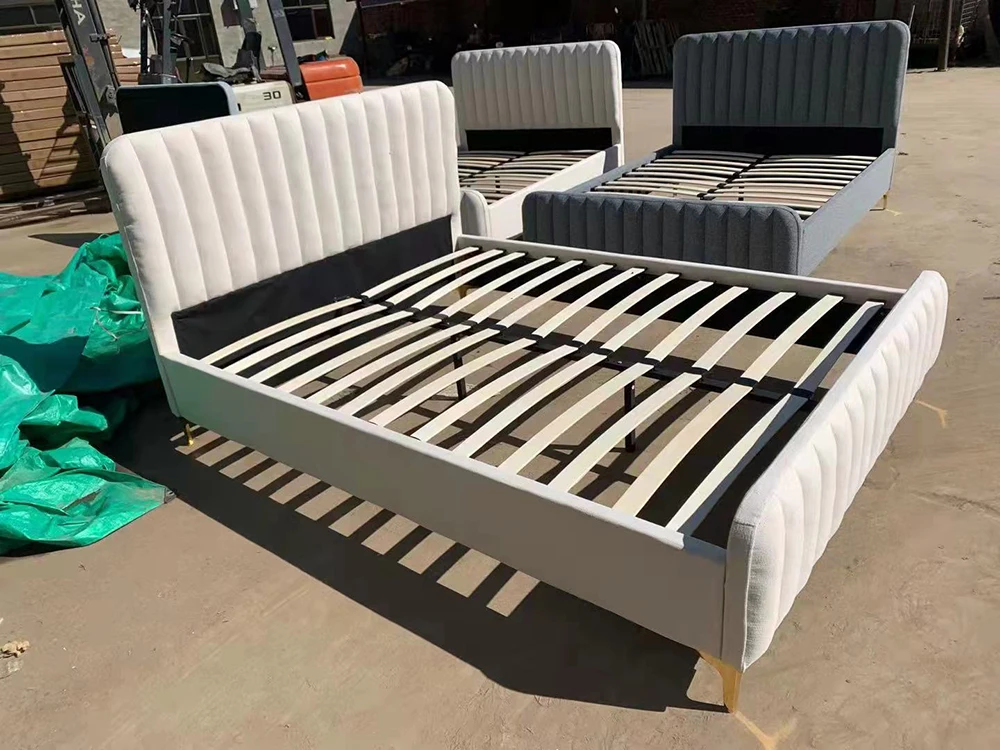 Upholstered Faux Leather Bed