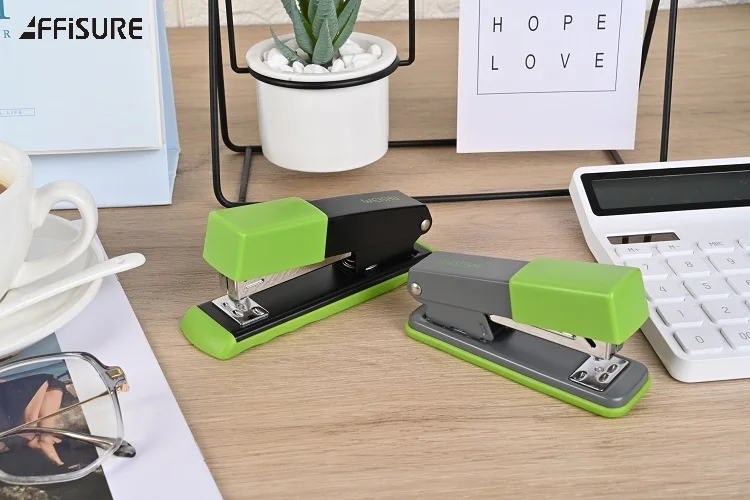 Custom Logo Professional 20 Sheets Book Paper Binding Stapler Machine High Quality 24/6 Pin Manual Office Desktop Stapler