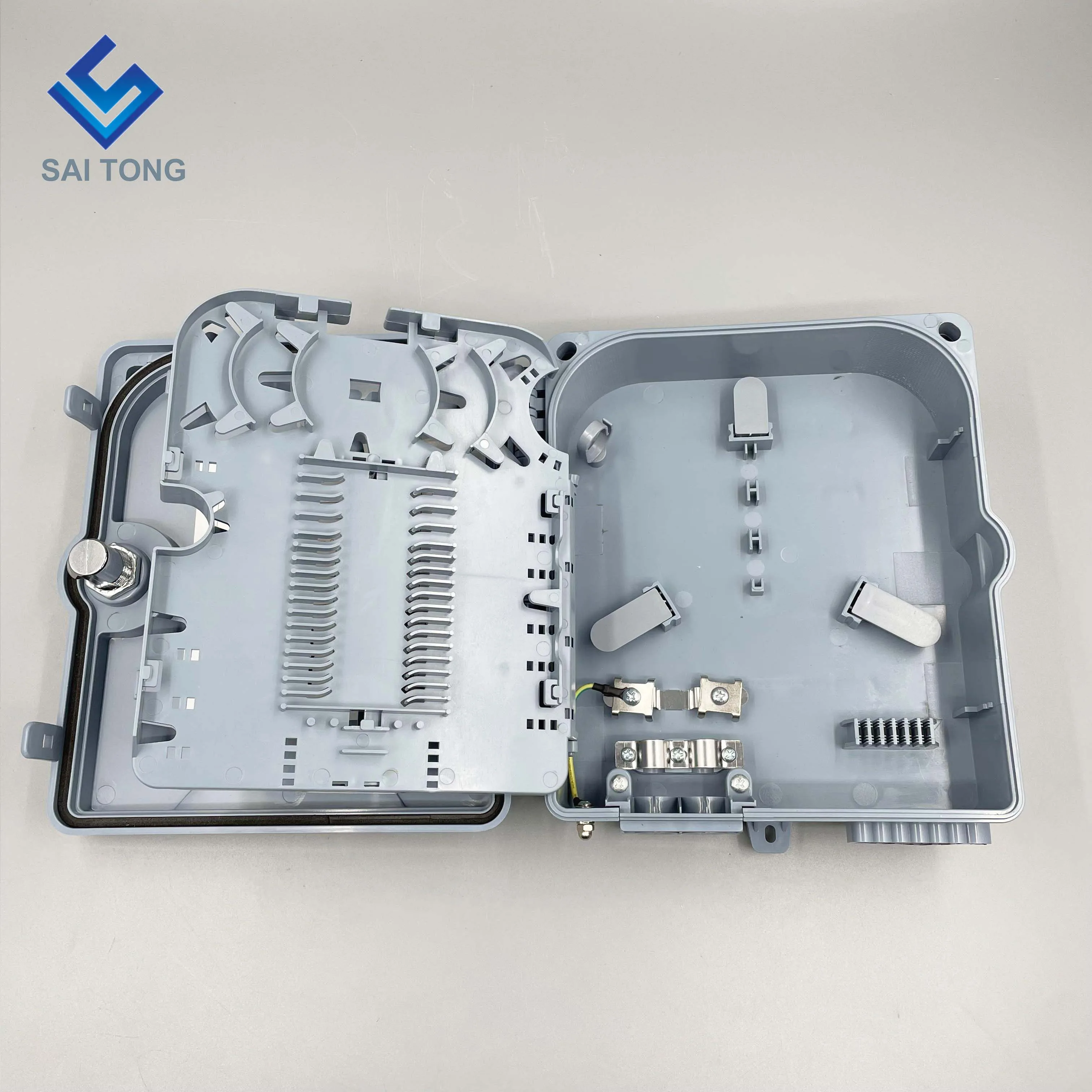 FTTH Outdoor 12 Core/port IP65 Fiber optic Connector Box Waterproof Cable Gland Gpon Onu Fiber Optic Splice Box Plastic BOX NAP