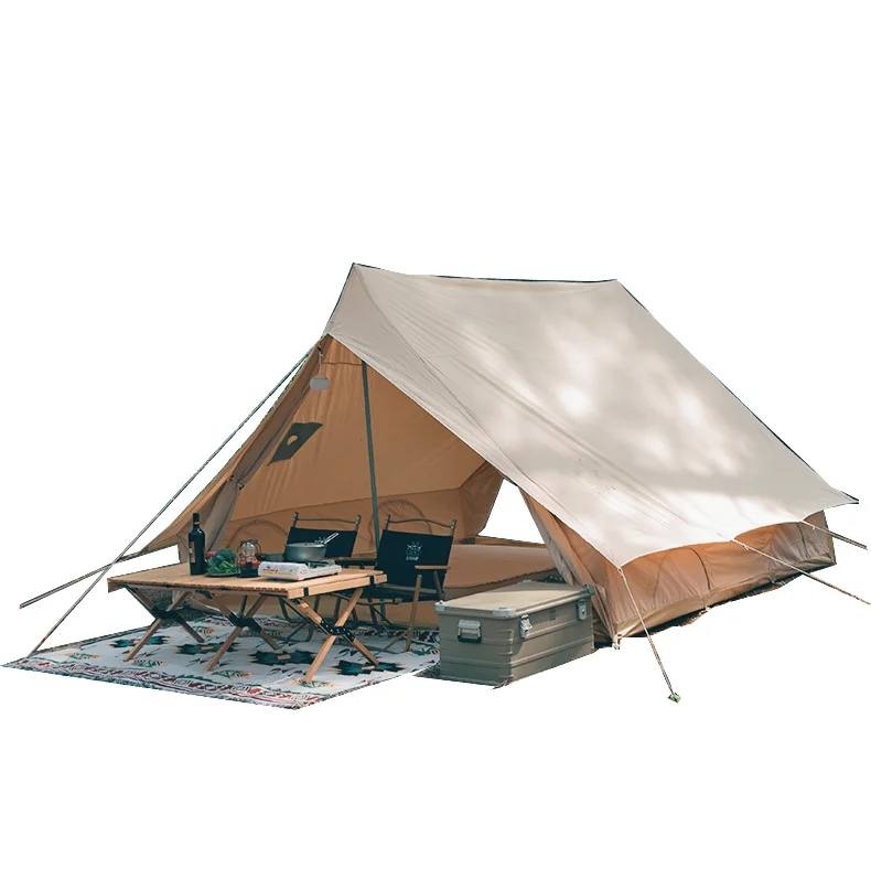 Large Space Glamping Family Mini House Canvas Tent for Kids