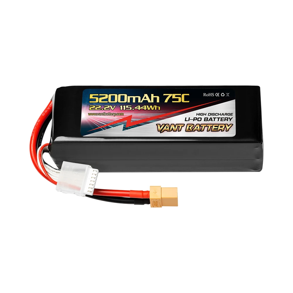  ОО 6S RC Lipo аккумулятор 22 2 V 5200 мА/ч 75C графеновой батареи мягкий чехол с XT90 для самолета/вертолета 1/8 Багги Truggy